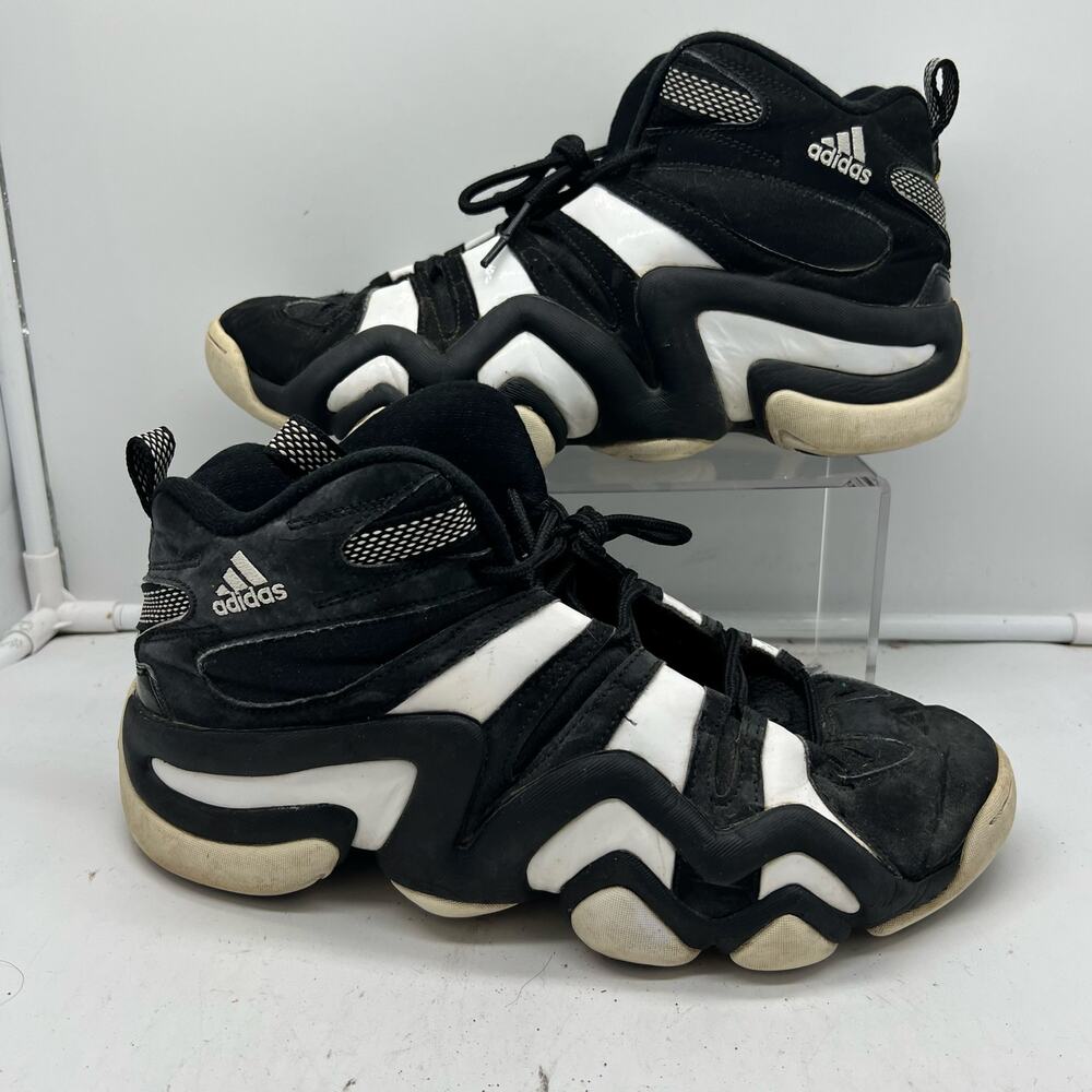 Adidas Shoes Mens 9.5 Crazy 8 Kobe 2015 G21939 Black White Sneakers